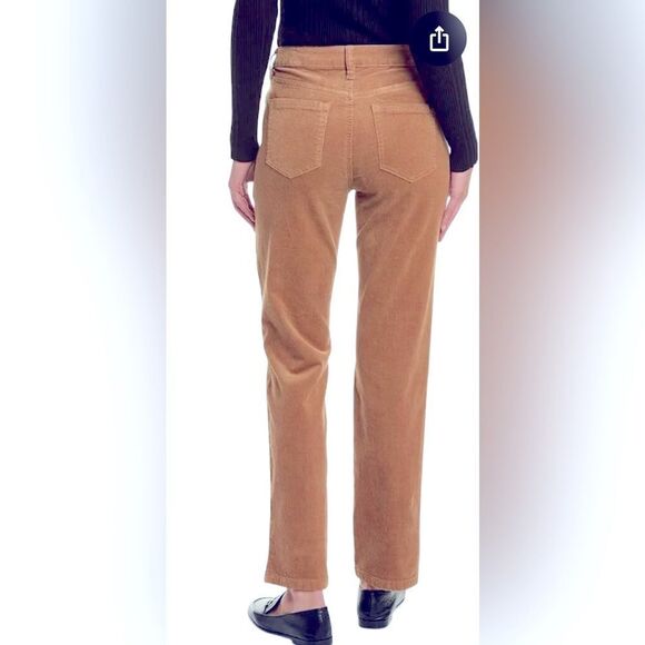 Jones New York Women's Brown Straight Leg Corduroy JeansColor: Chestnut Size: 14 - Picture 2 of 9